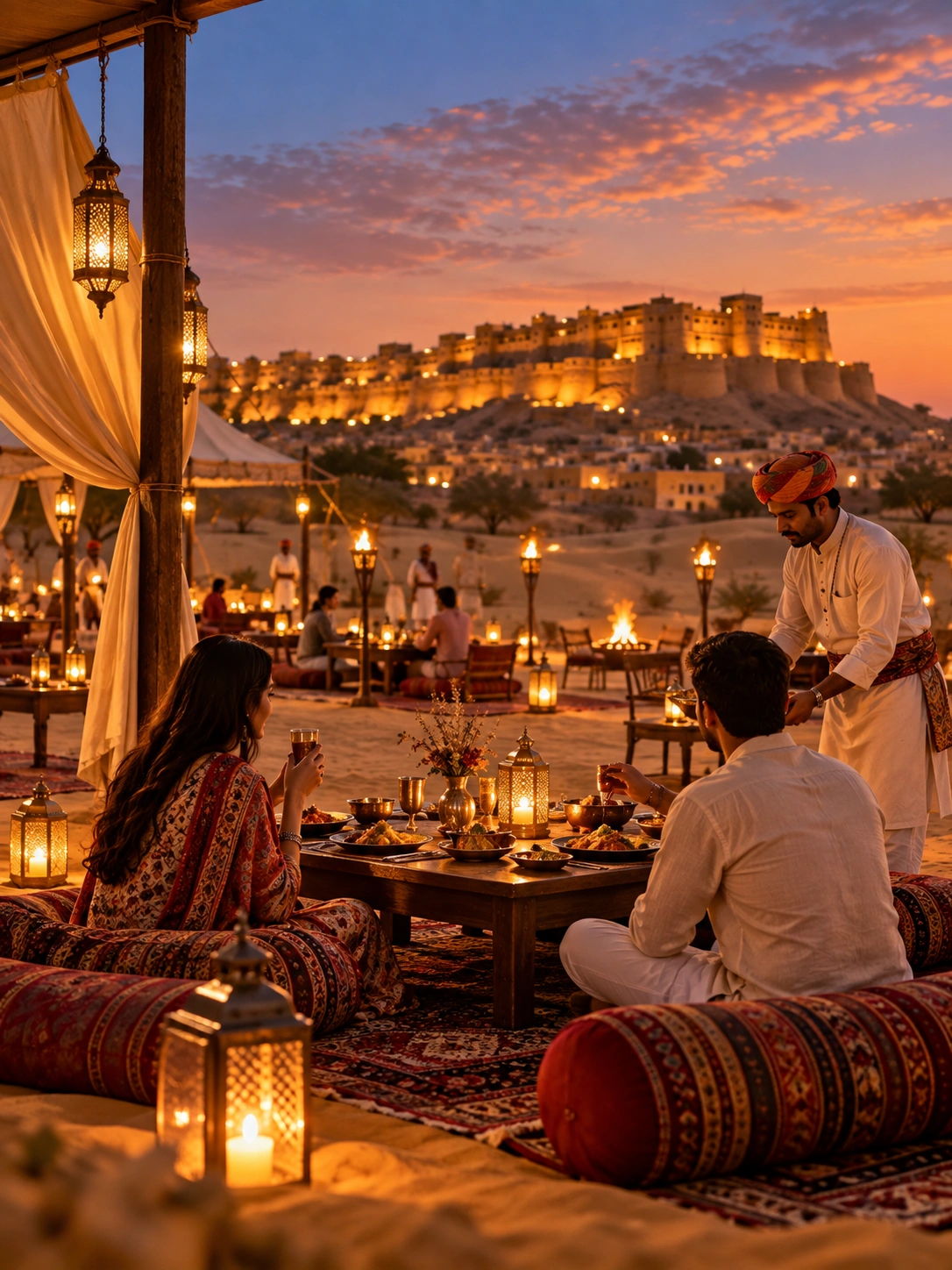 Rajasthani dining at the resort